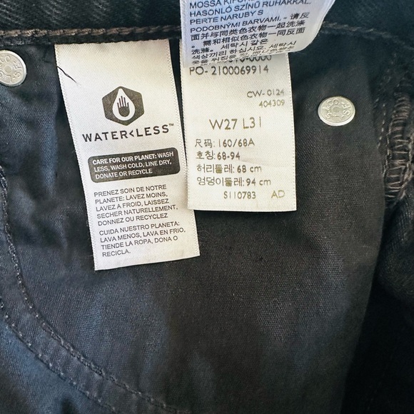 Levi's Women's 94 Baggy Jeans Black Size 27 x 31 - Picture 11 of 11